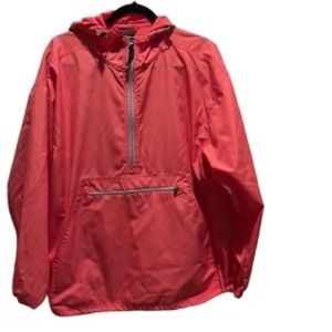 Charles River Salmon Adjustable Pullover Rain Jacket Size M